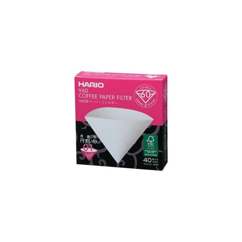 HARIO V60 PAPER FILTER 01 (40 pack)